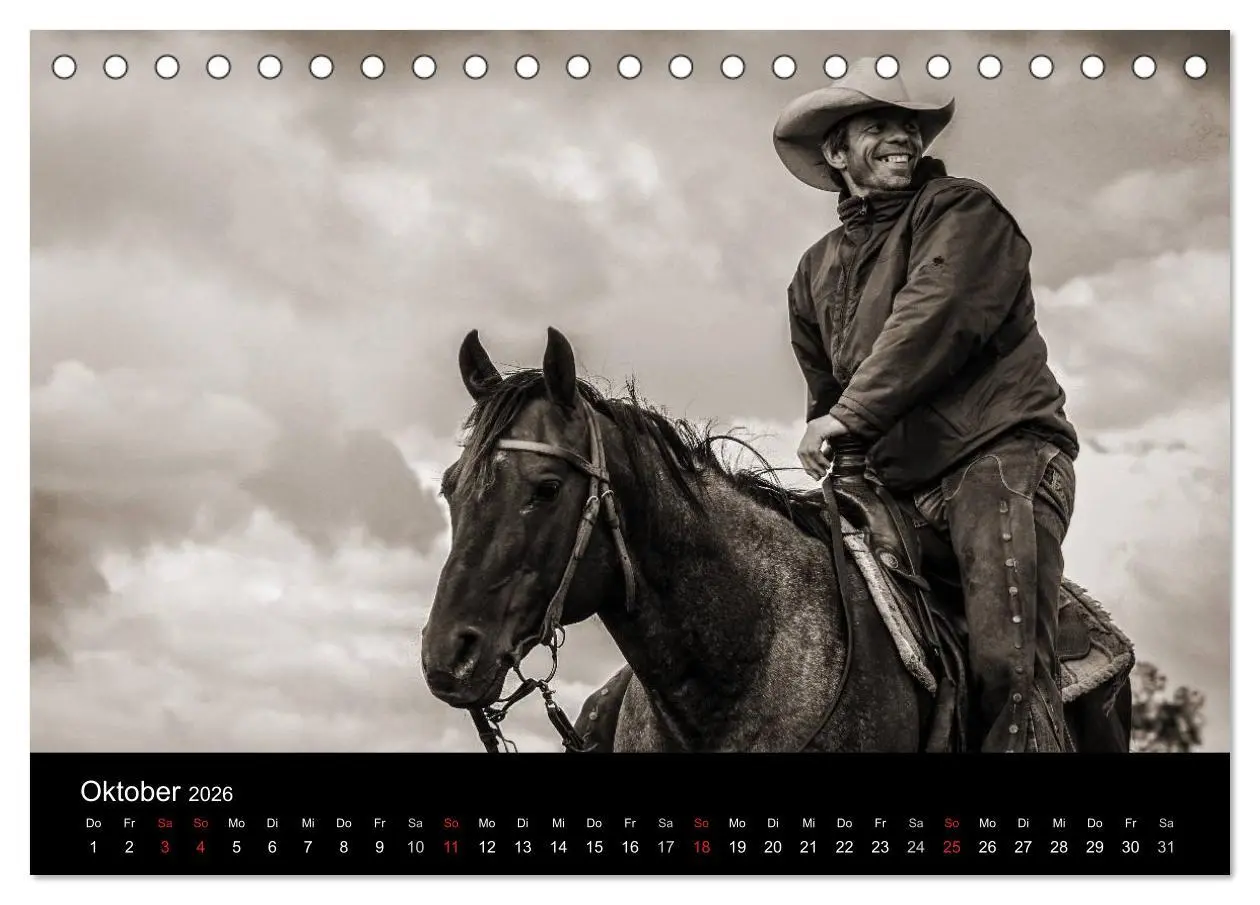 Bild: 9783516027389 | Westernreiten (Tischkalender 2026 DIN A5 quer), CALVENDO...