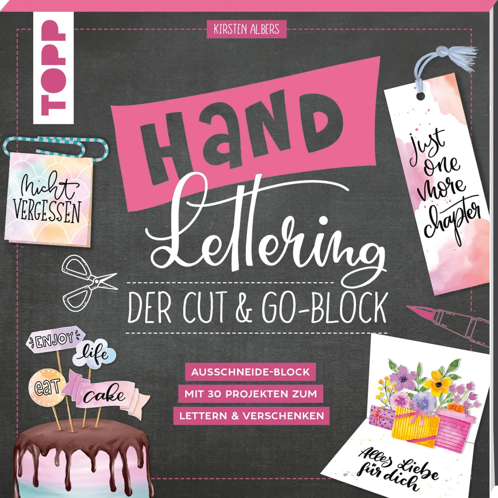 Cover: 9783772447389 | Handlettering. Der Cut &amp; Go-Block | Kirsten Albers | Taschenbuch