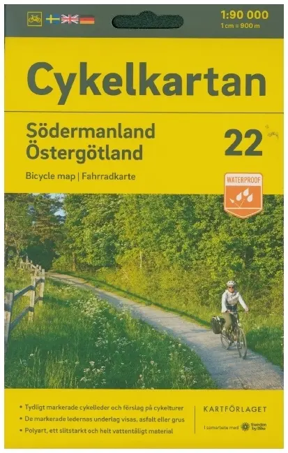 Cover: 9789189427389 | Cykelkartan Blad 22 Södermanland/Östergötland | (Land-)Karte | 2023