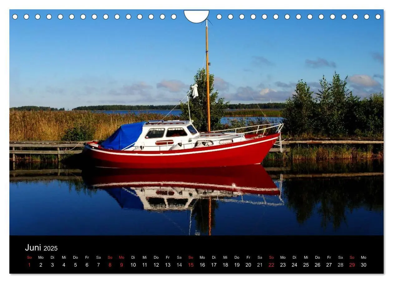 Bild: 9783435837489 | Boote (Wandkalender 2025 DIN A4 quer), CALVENDO Monatskalender | 2025