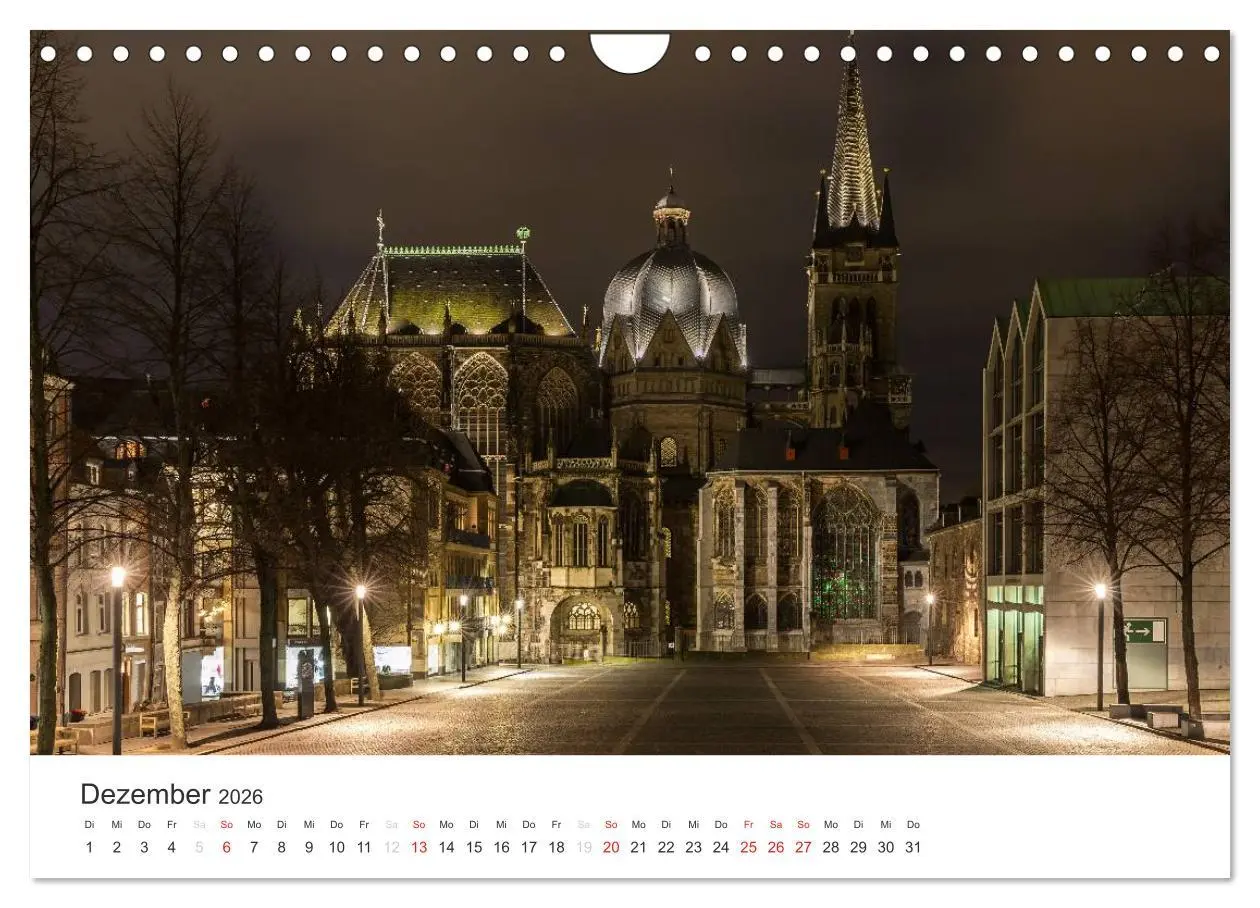 Bild: 9783516017489 | Aachener Dom - Weltkulturdenkmal (Wandkalender 2026 DIN A4 quer),...