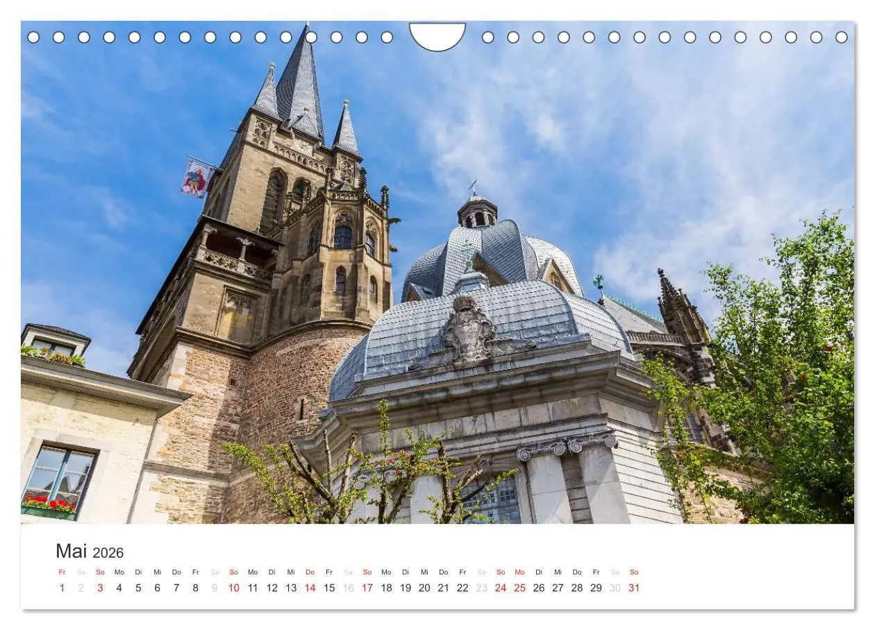 Bild: 9783516017489 | Aachener Dom - Weltkulturdenkmal (Wandkalender 2026 DIN A4 quer),...