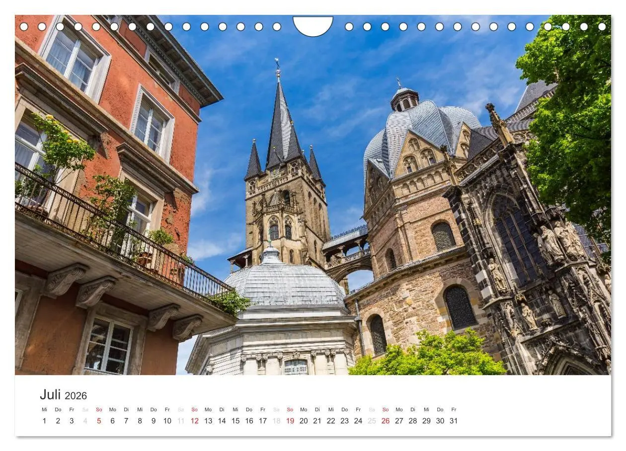 Bild: 9783516017489 | Aachener Dom - Weltkulturdenkmal (Wandkalender 2026 DIN A4 quer),...