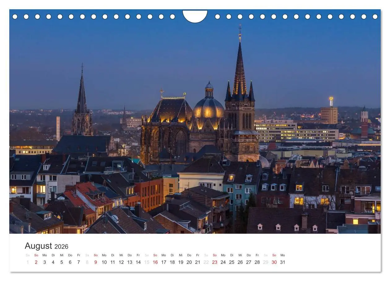 Bild: 9783516017489 | Aachener Dom - Weltkulturdenkmal (Wandkalender 2026 DIN A4 quer),...