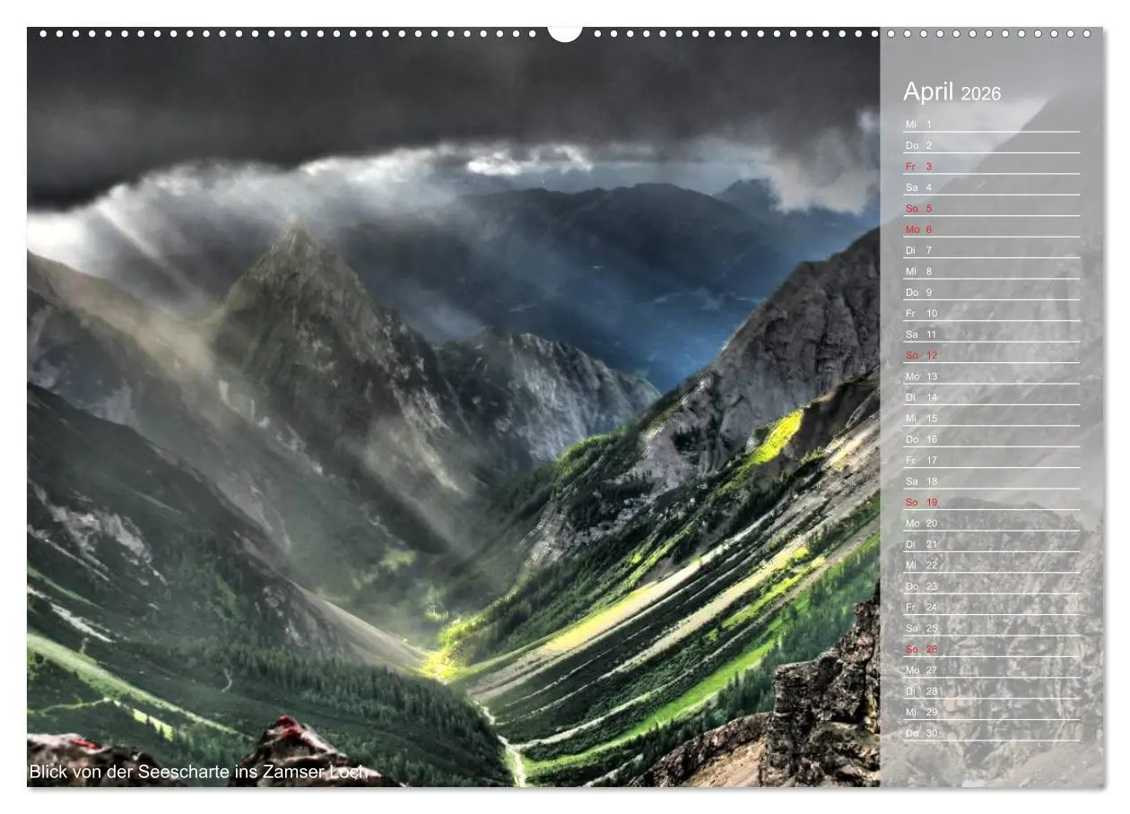 Bild: 9783516187489 | Alpenüberquerung (Wandkalender 2026 DIN A2 quer), CALVENDO...