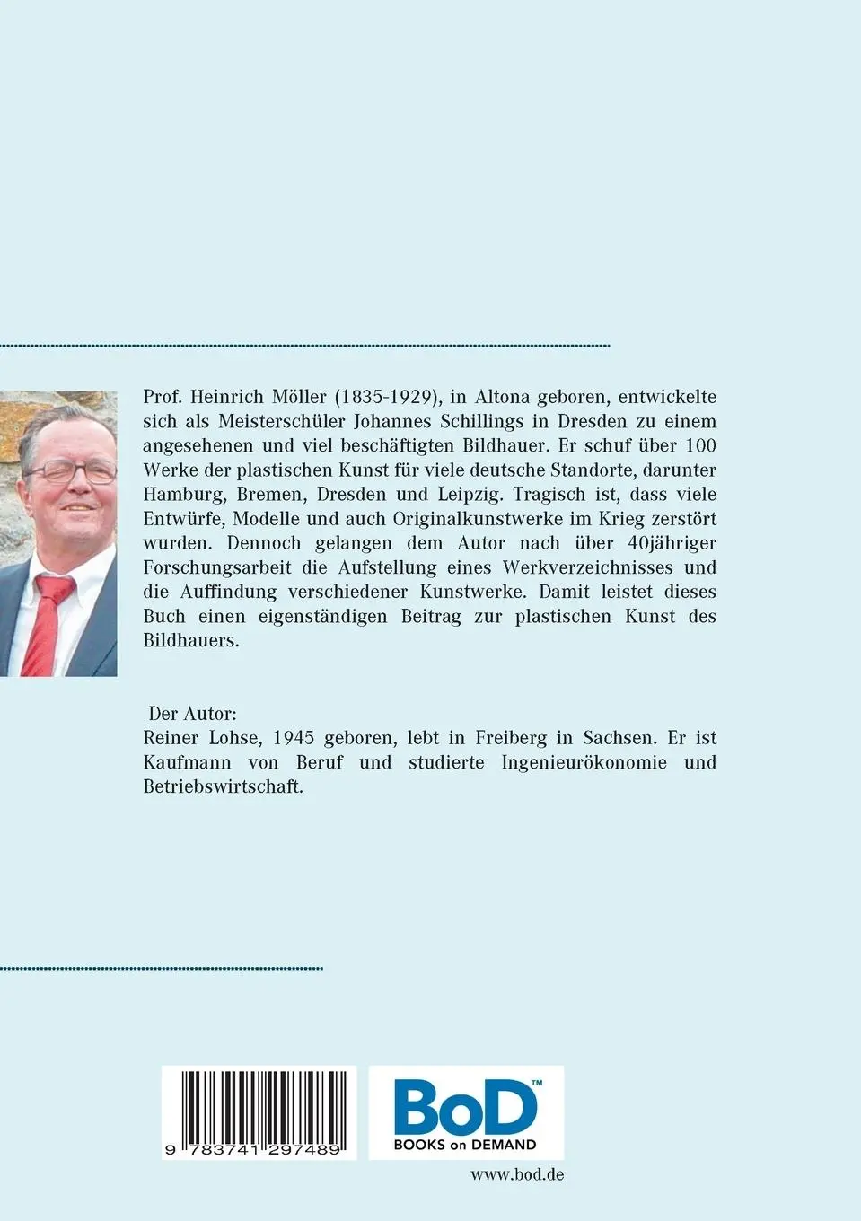 Rückseite: 9783741297489 | Professor Heinrich Möller | Ein Meister der plastischen Kunst | Lohse