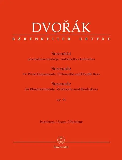 Cover: 9790260107489 | Serenade | for Wind Instruments, Violoncello and Double Bass op. 44