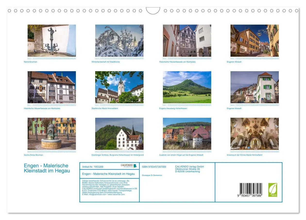 Bild: 9783457397589 | Engen - Malerische Kleinstadt im Hegau (Wandkalender 2026 DIN A3...