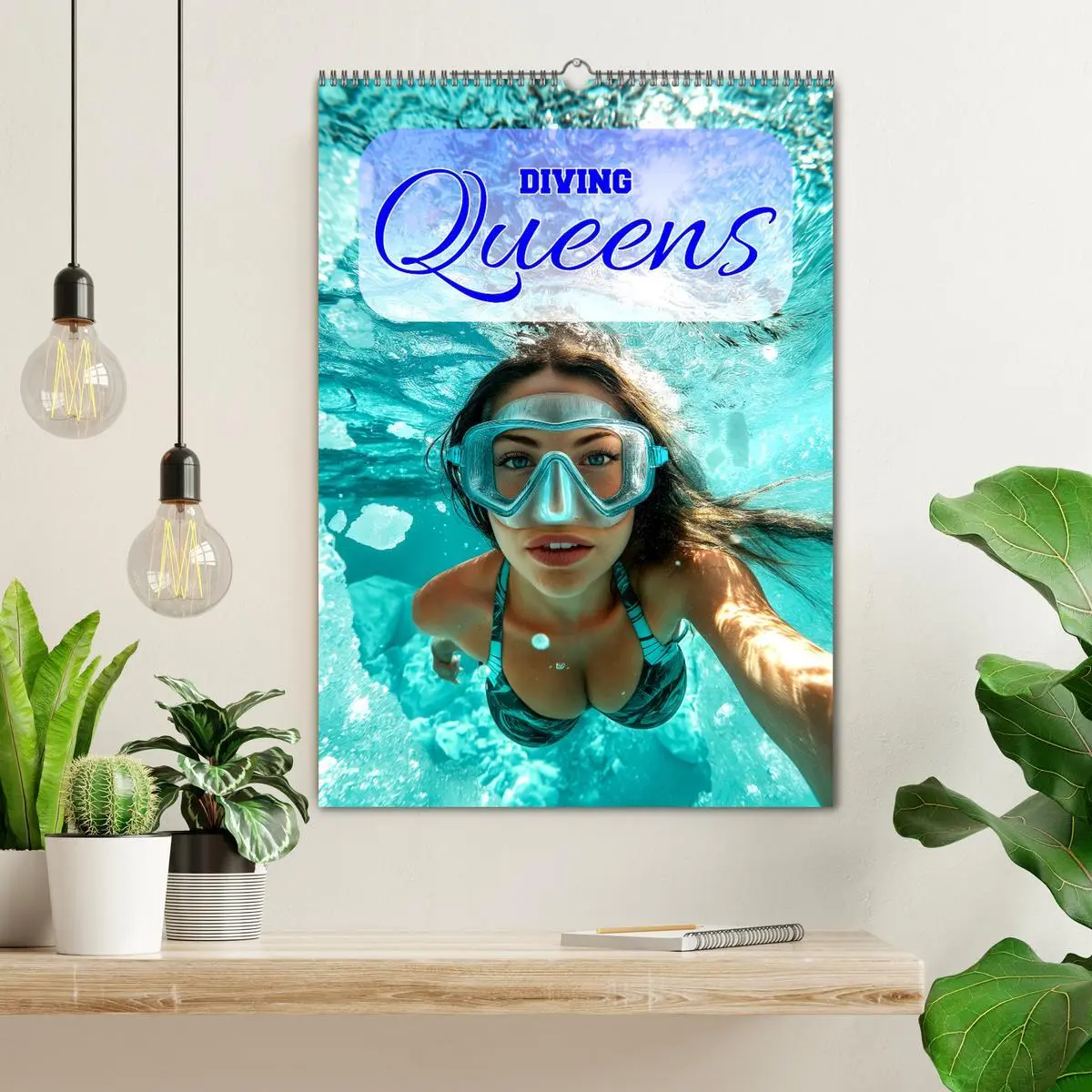Bild: 9783516247589 | Diving Queens (Wandkalender 2026 DIN A2 hoch), CALVENDO Monatskalender