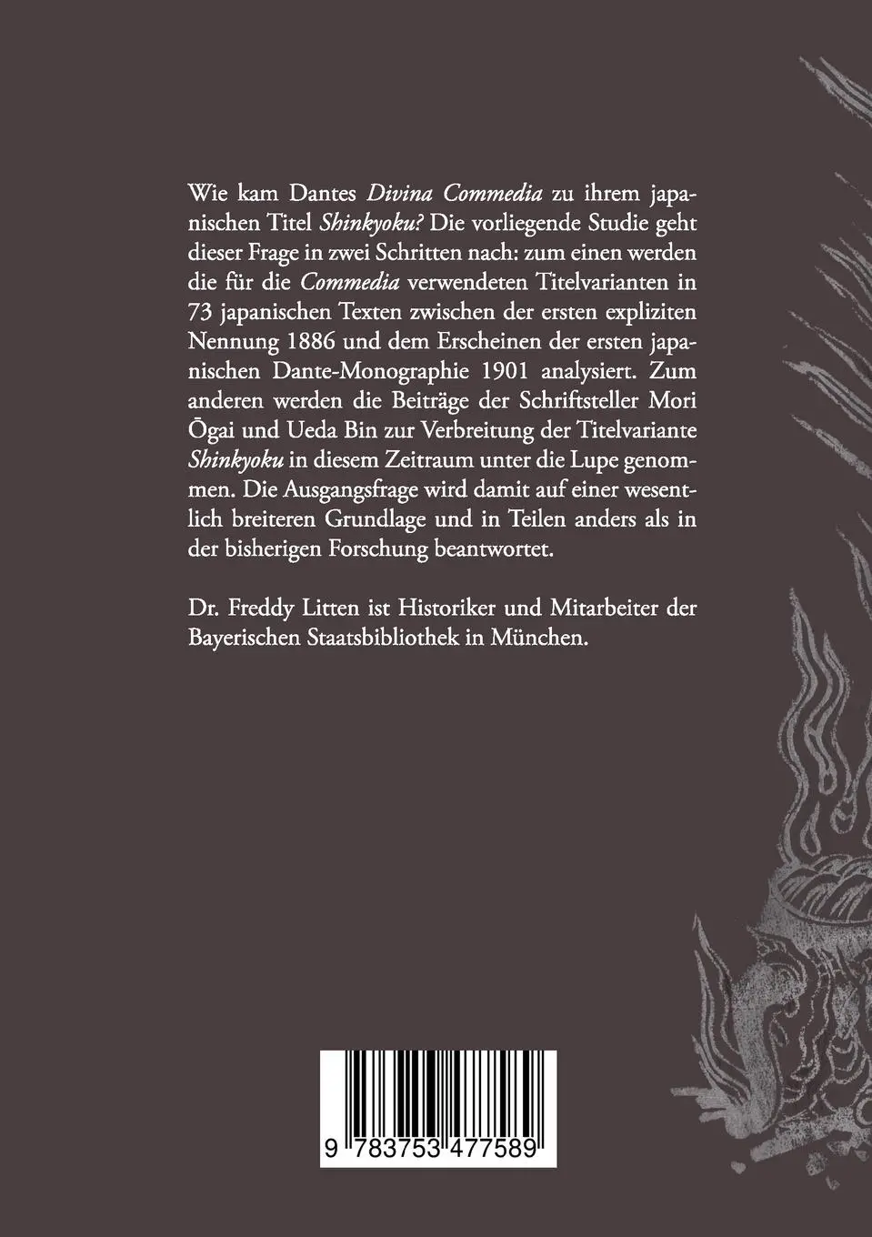 Rückseite: 9783753477589 | Japanische Titel von Dantes Commedia 1886-1901 | Freddy Litten | Buch
