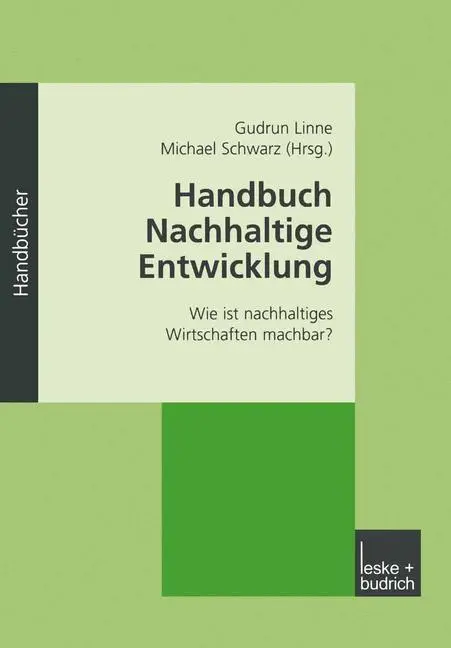 Cover: 9783810037589 | Handbuch Nachhaltige Entwicklung | Michael Schwarz (u. a.) | Buch