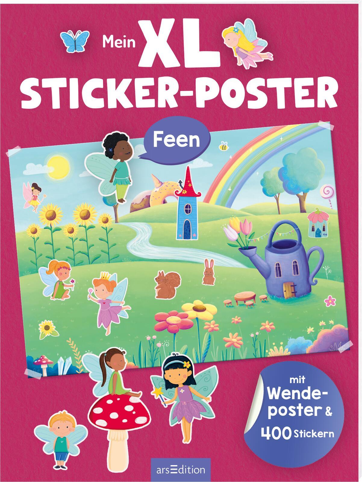 Cover: 9783845857589 | Mein XL Sticker-Poster Feen | Mit Wendeposter &amp; 400 Stickern | Dietz