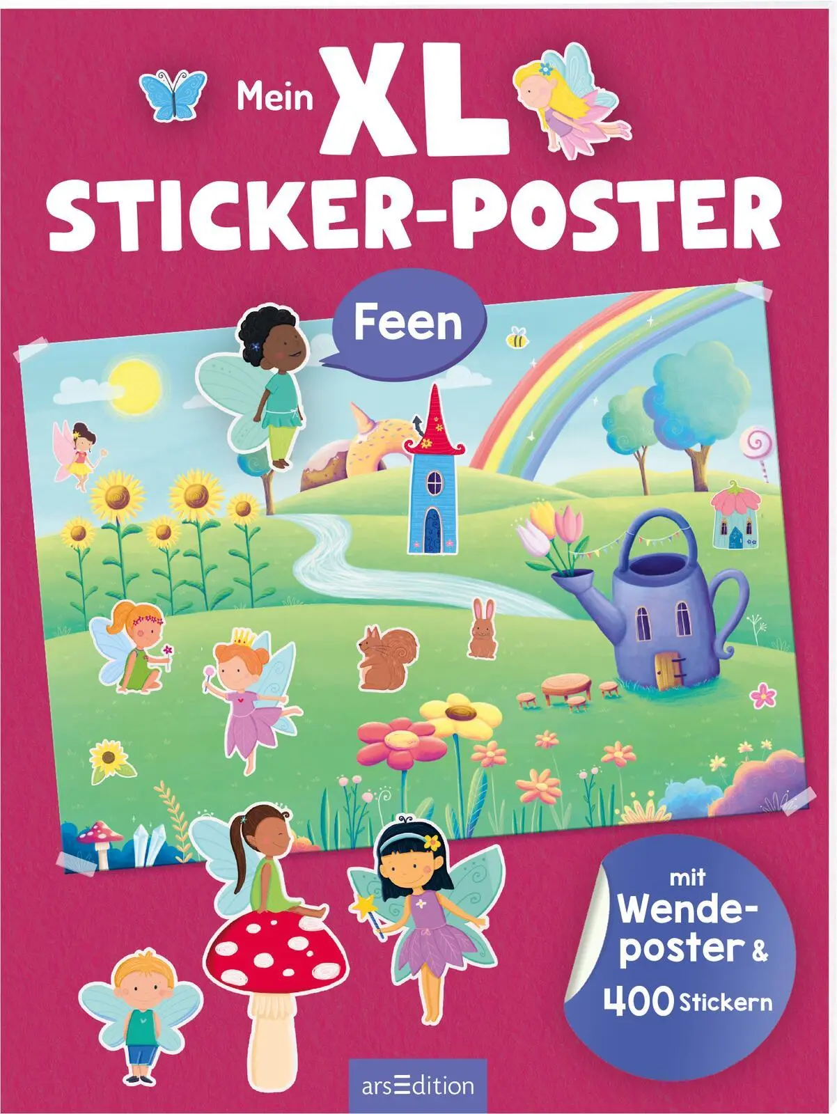 Cover: 9783845857589 | Mein XL Sticker-Poster Feen | Mit Wendeposter &amp; 400 Stickern | Dietz