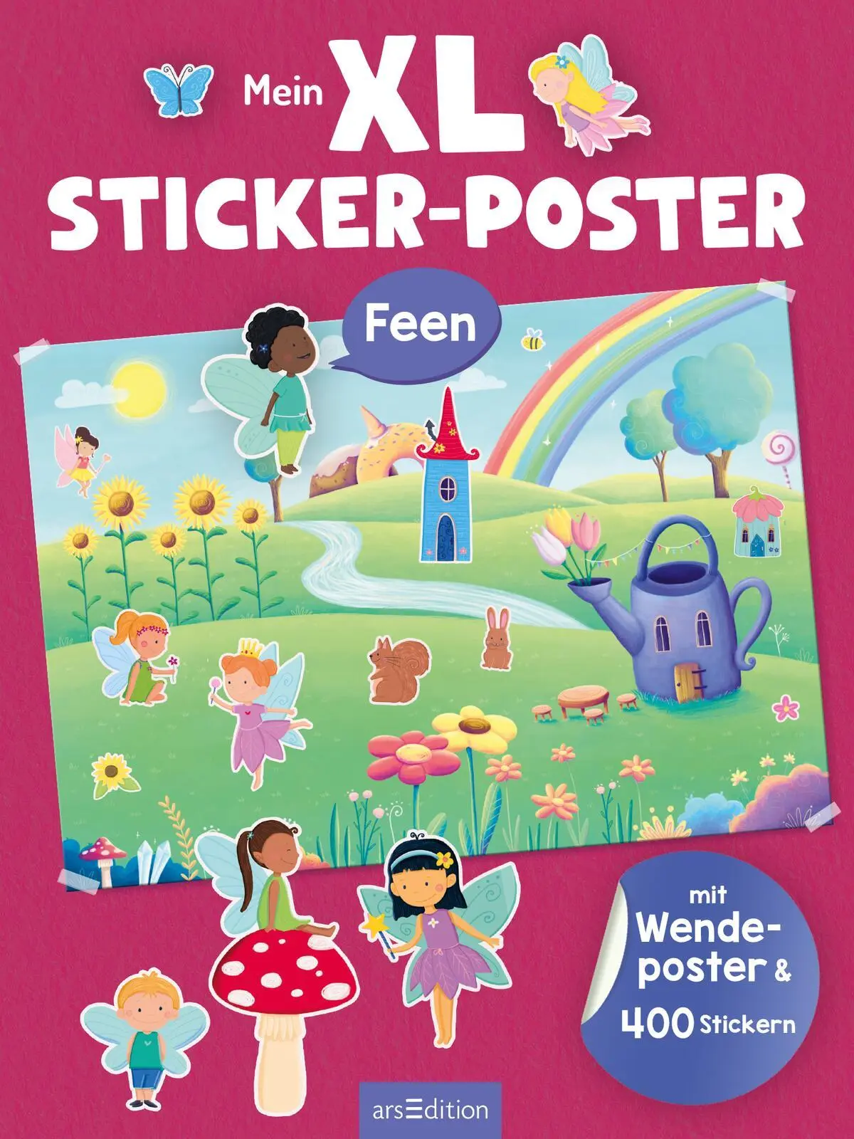 Bild: 9783845857589 | Mein XL Sticker-Poster Feen | Mit Wendeposter &amp; 400 Stickern | Dietz