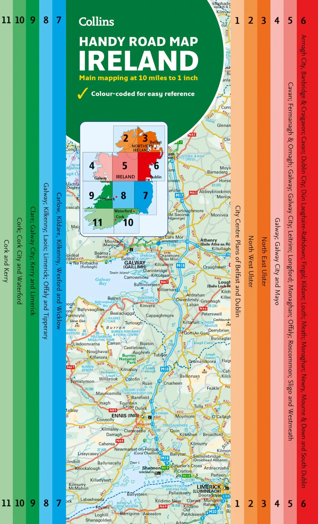 Cover: 9780008597689 | Map of Ireland Handy | Ideal for Route Planning | Collins | Englisch