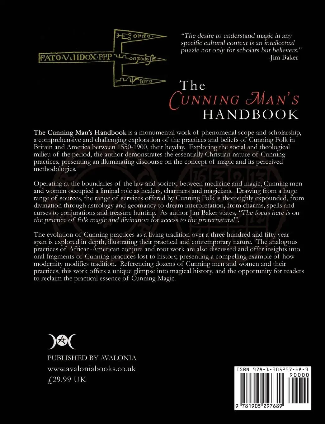 Rückseite: 9781905297689 | The Cunning Man's Handbook | Jim Baker | Taschenbuch | Englisch | 2014