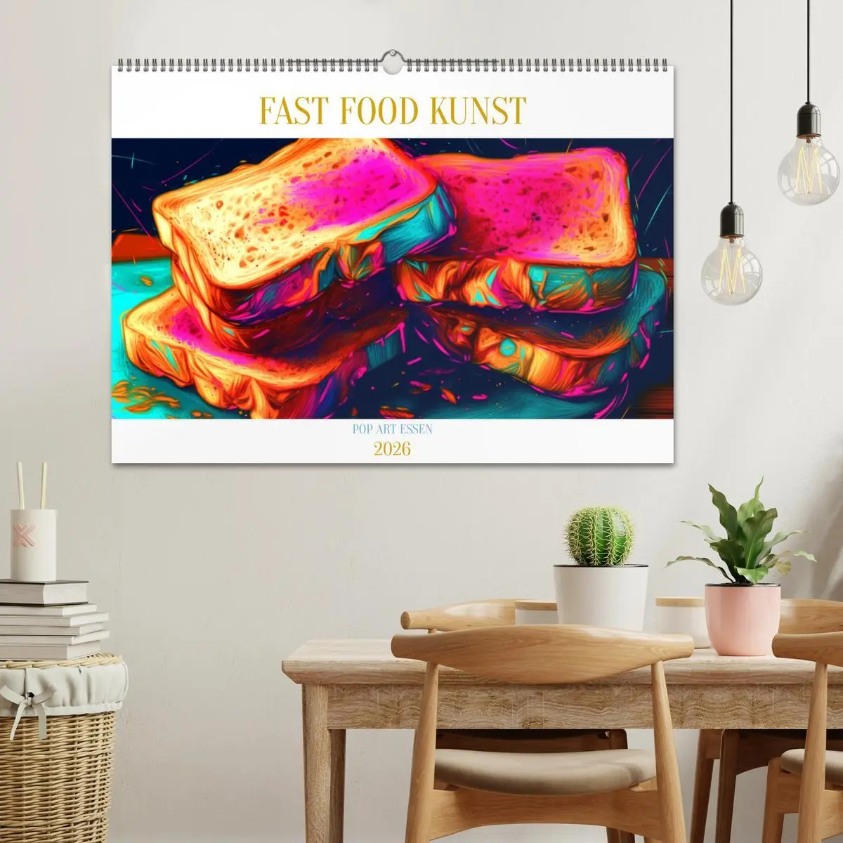 Bild: 9783457527689 | FAST FOOD KUNST (Wandkalender 2026 DIN A2 quer), CALVENDO...