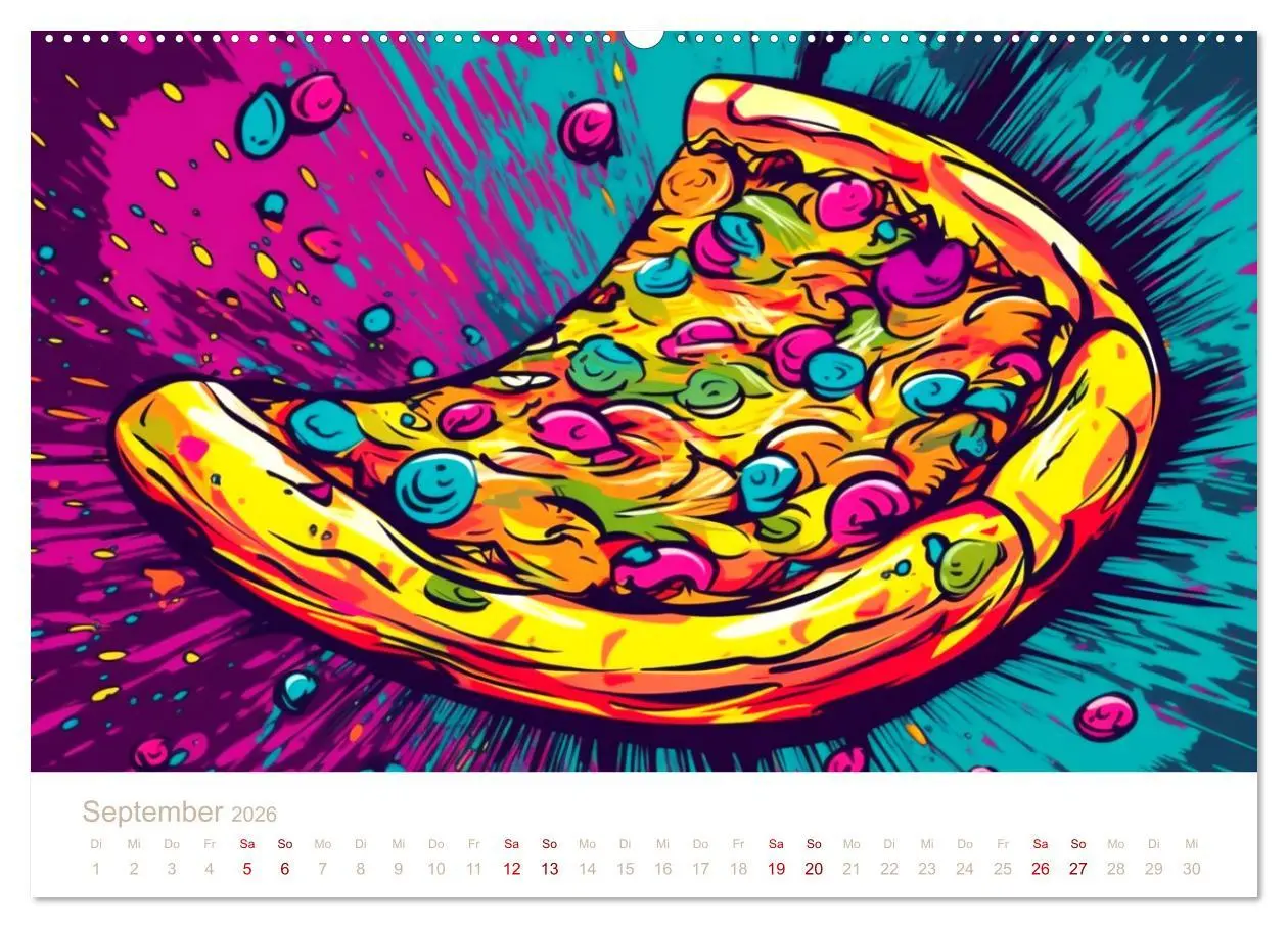 Bild: 9783457527689 | FAST FOOD KUNST (Wandkalender 2026 DIN A2 quer), CALVENDO...