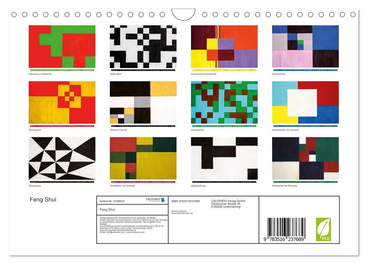 Bild: 9783516237689 | Feng Shui (Wandkalender 2026 DIN A4 quer), CALVENDO Monatskalender