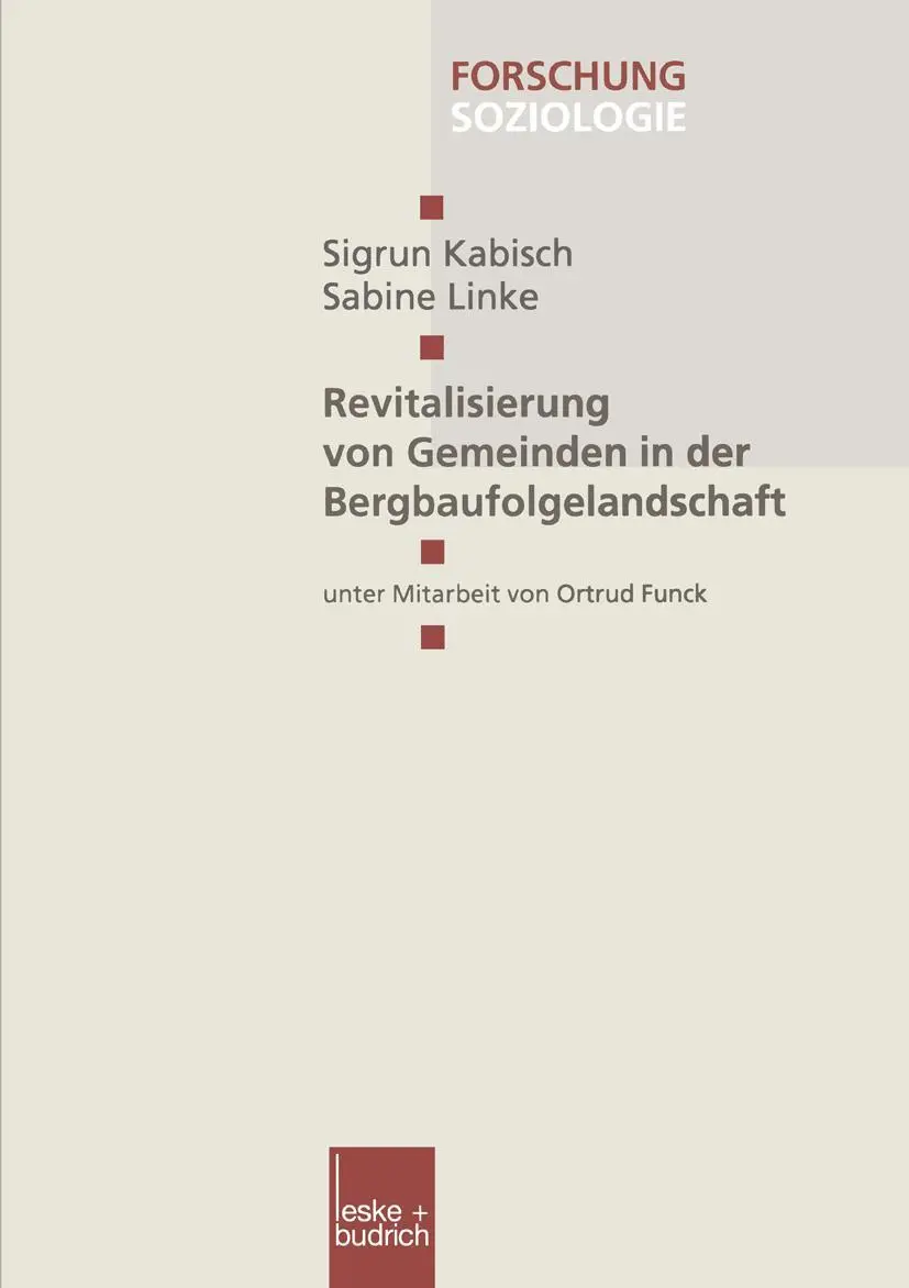 Cover: 9783810027689 | Revitalisierung von Gemeinden in der Bergbaufolgelandschaft | Buch