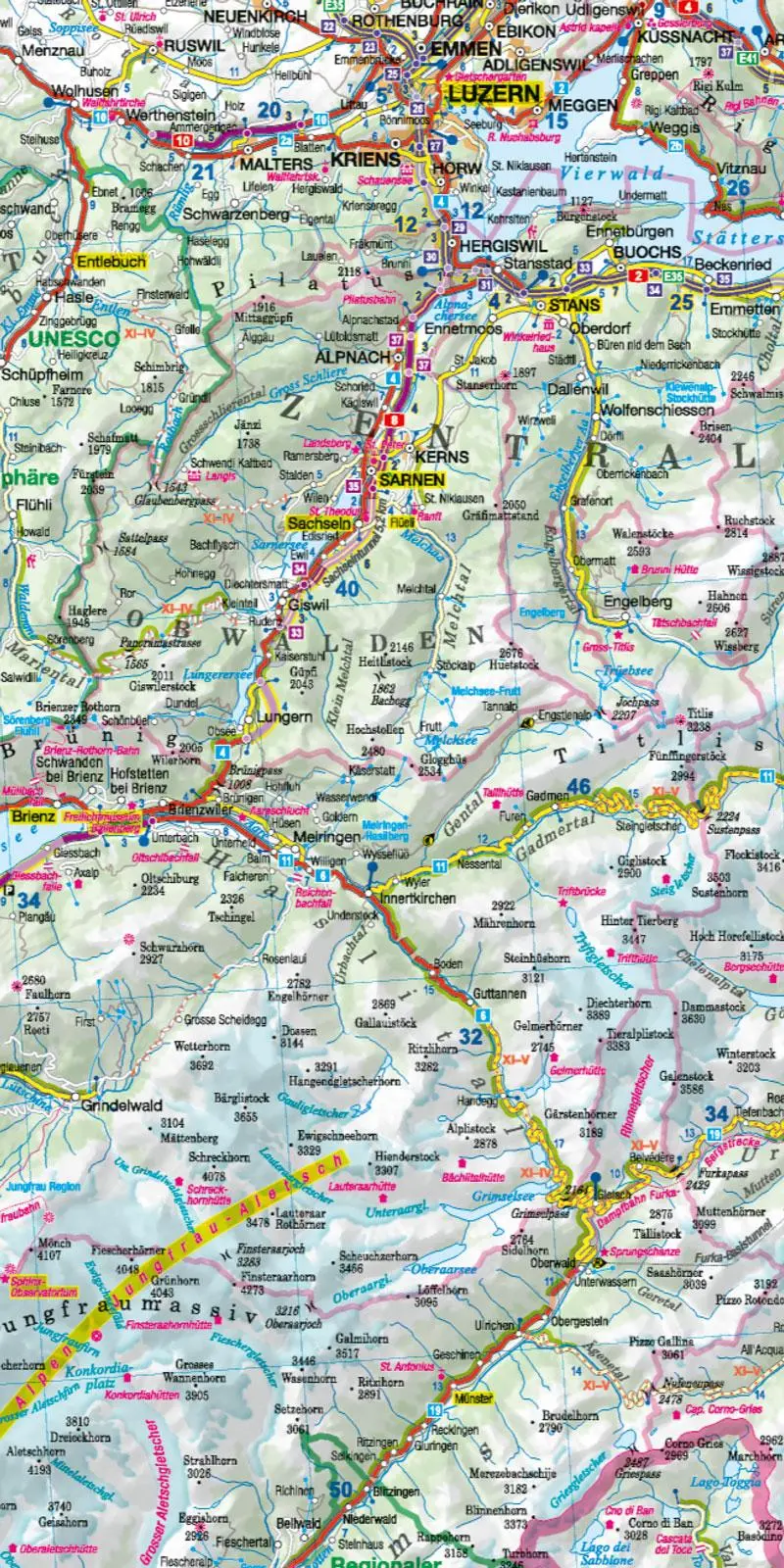 Bild: 9783939997689 | MoTourMaps Schweiz Auto- und Motorradkarte 1:350.000 | MoTourMedia