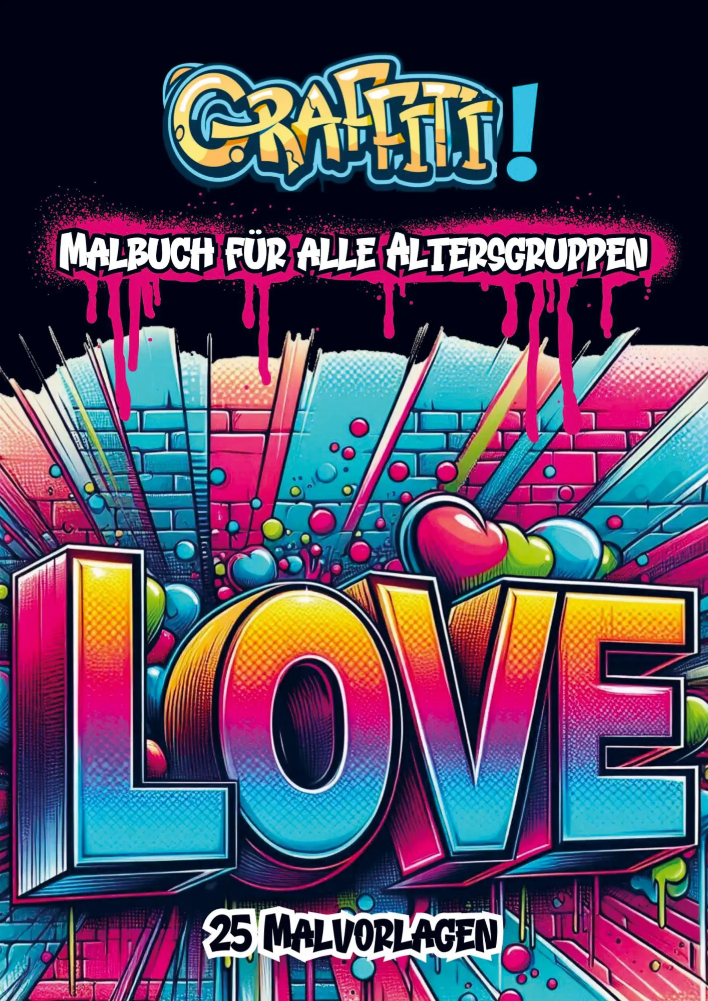 Cover: 9789403777689 | Ausmalbuch für Erwachsene - Graffiti | Malbücher für Erwachsene | Buch
