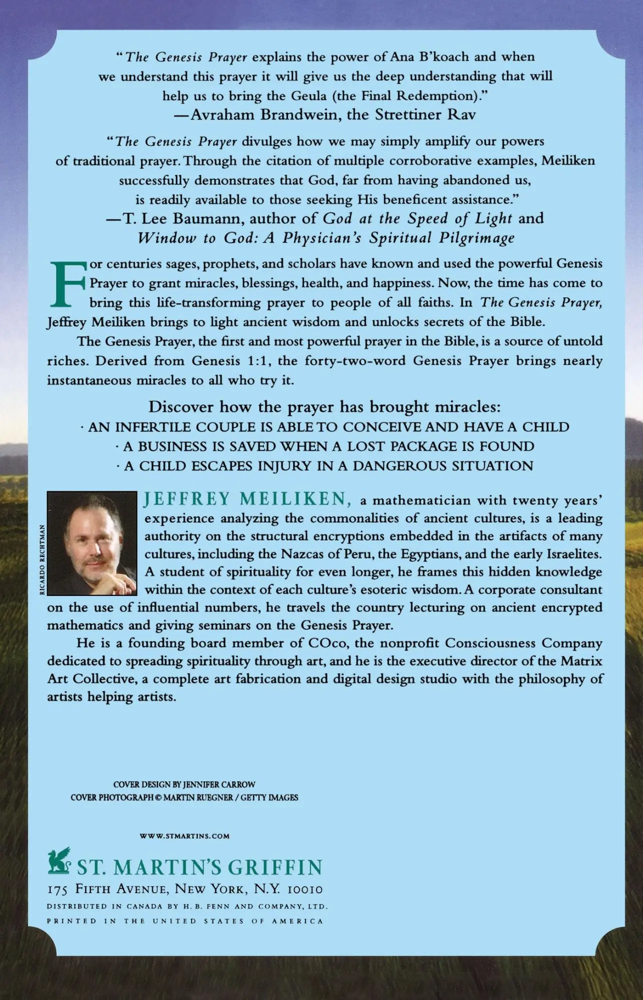 Rückseite: 9780312347789 | The Genesis Prayer | The Ancient Secret That Can Grant You Miracles