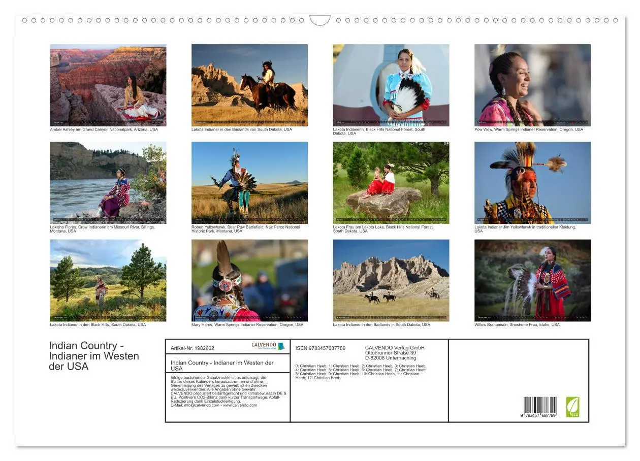 Bild: 9783457687789 | Indian Country - Indianer im Westen der USA (Wandkalender 2026 DIN...