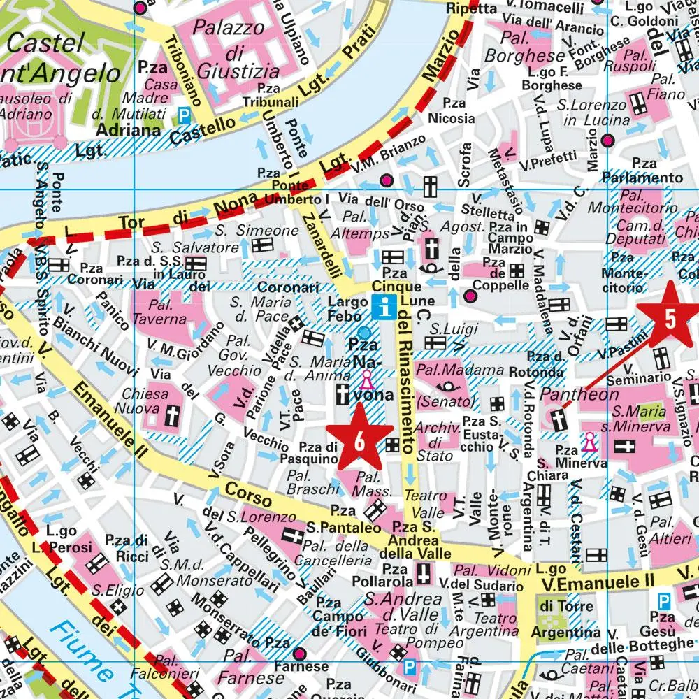 Bild: 9783575017789 | MARCO POLO Cityplan Rom 1:12.000 | Marco Polo Verlag | (Land-)Karte