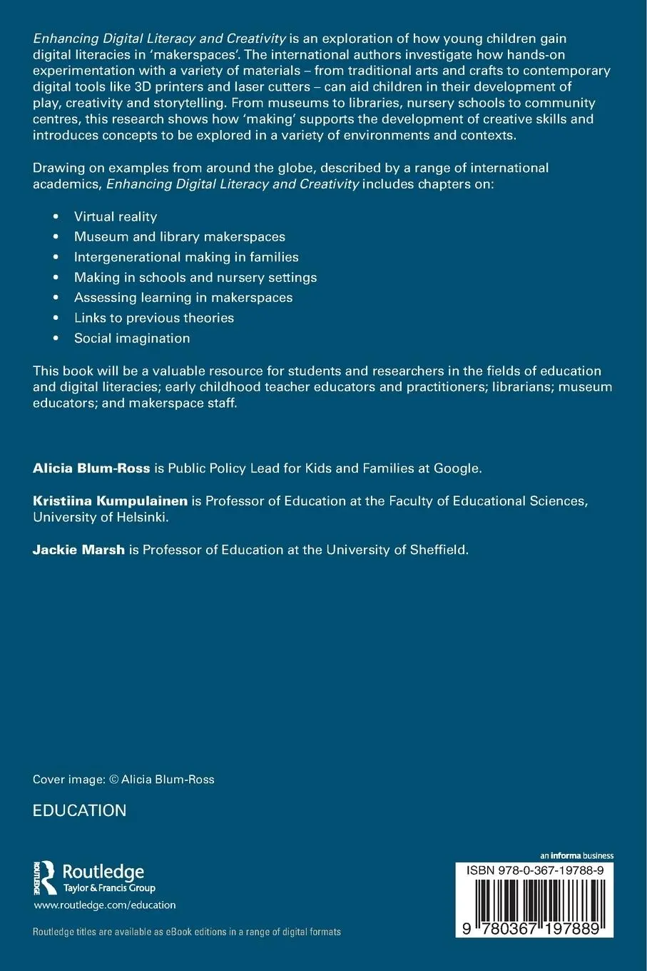Rückseite: 9780367197889 | Enhancing Digital Literacy and Creativity | Alicia Blum-Ross (u. a.)