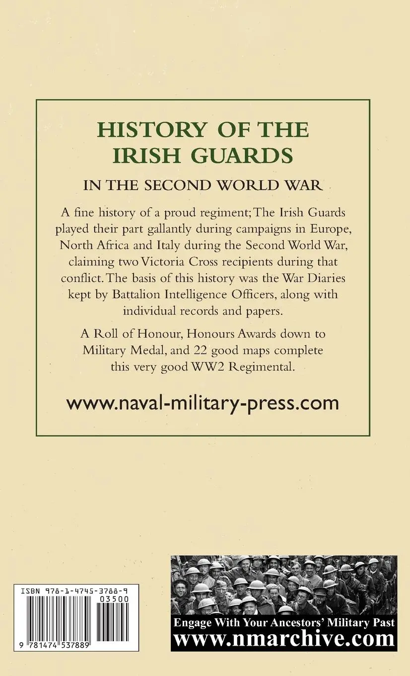 Rückseite: 9781474537889 | HISTORY OF THE IRISH GUARDS IN THE SECOND WORLD WAR | Fitzgerald