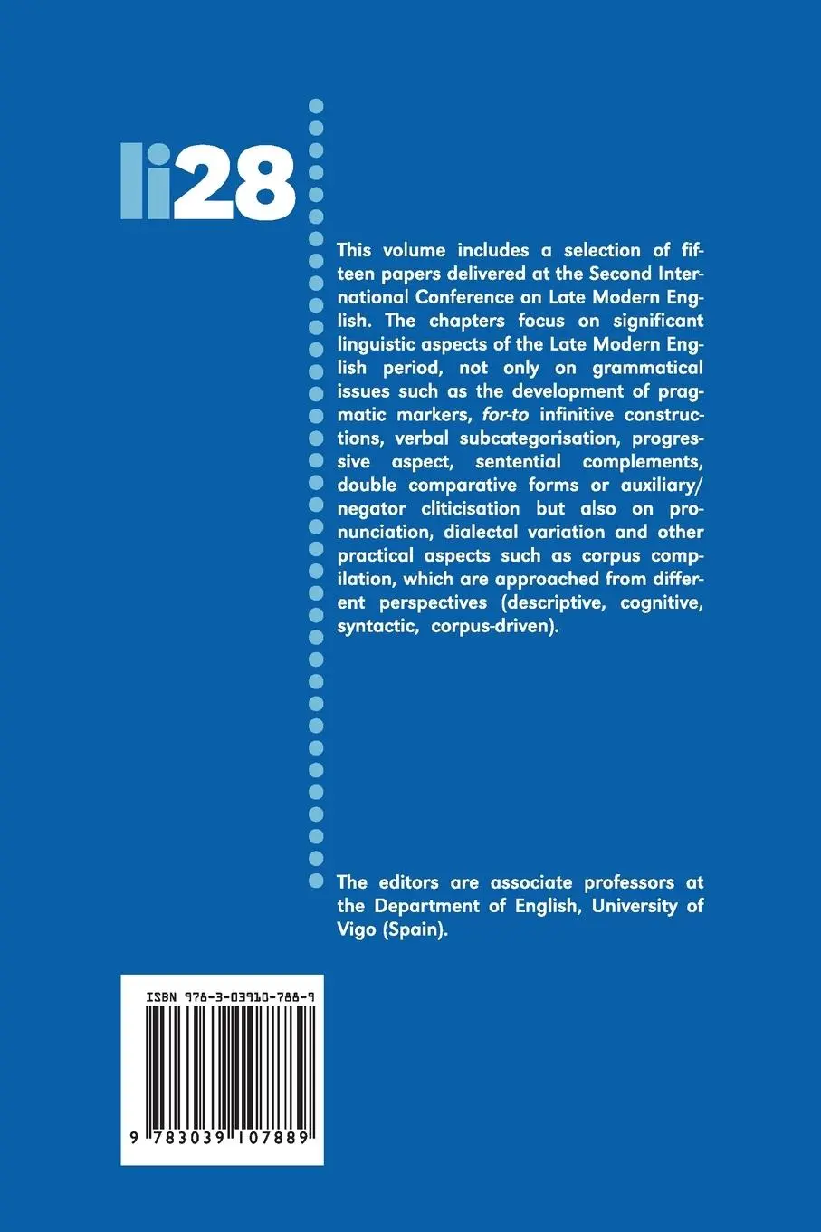 Rückseite: 9783039107889 | 'Of Varying Language and Opposing Creed' | González-Álvarez (u. a.) Rückseite: 9783039107889 | 'Of Varying Language and Opposing Creed' | González-Álvarez (u. a.)