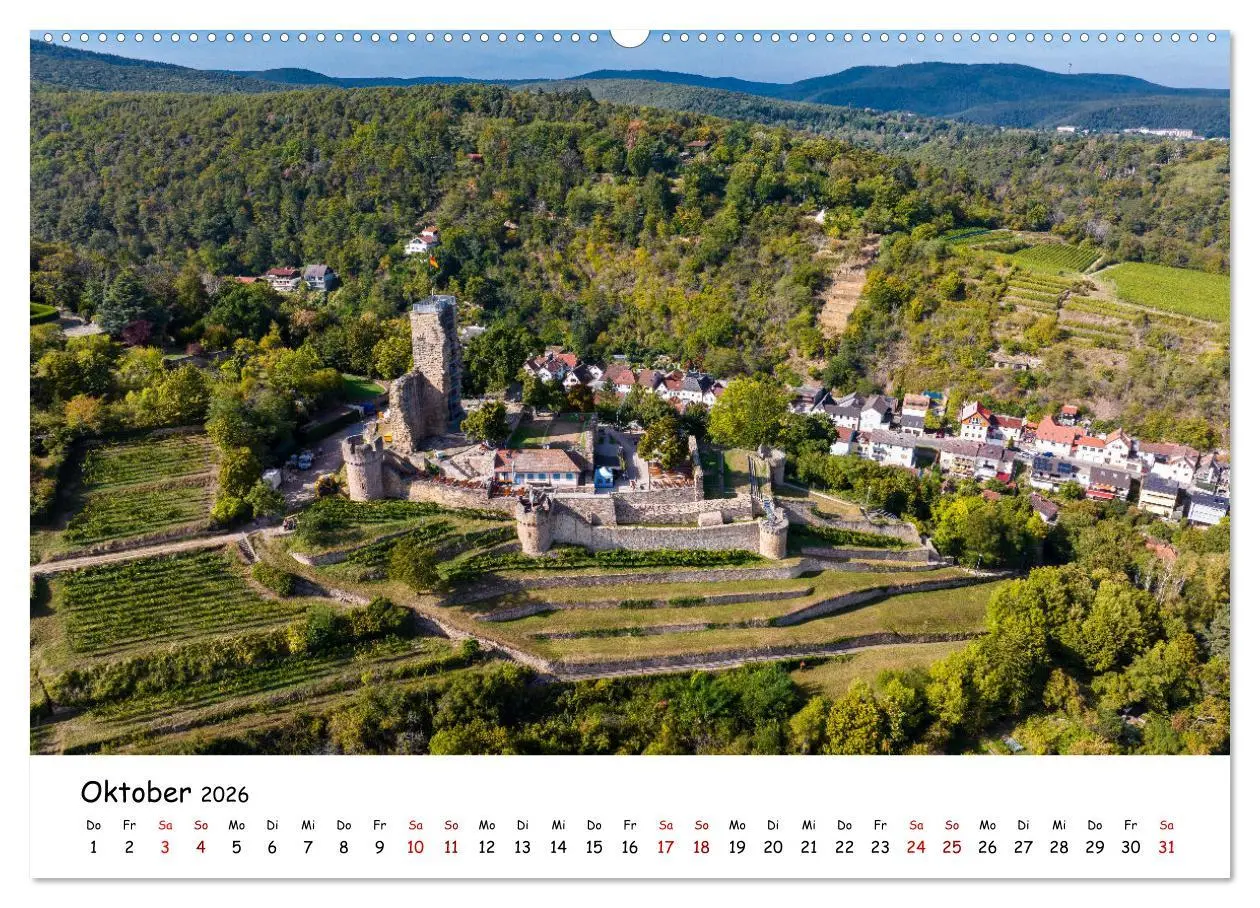 Bild: 9783457297889 | Pfälzer Burgen (hochwertiger Premium Wandkalender 2026 DIN A2...