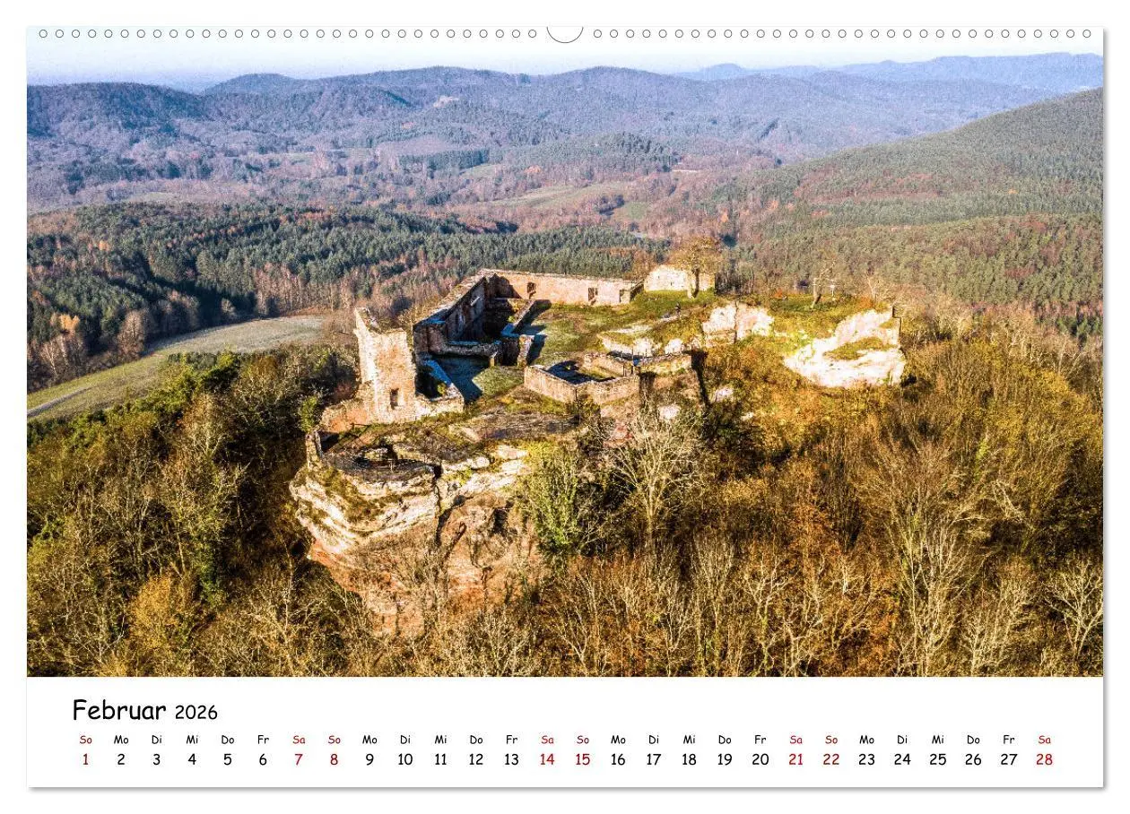 Bild: 9783457297889 | Pfälzer Burgen (hochwertiger Premium Wandkalender 2026 DIN A2...