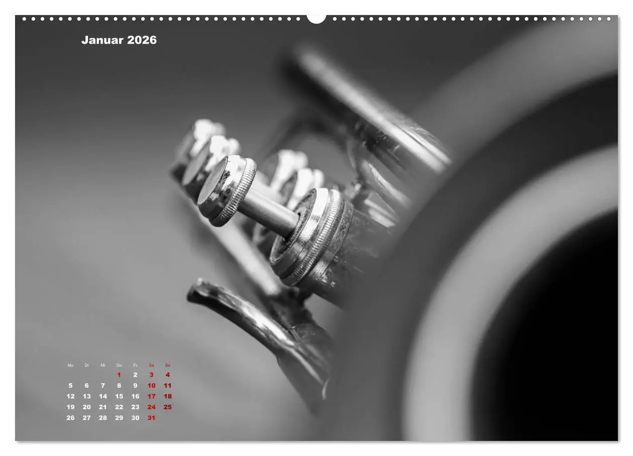 Bild: 9783457747889 | Trompete - Close up (hochwertiger Premium Wandkalender 2026 DIN A2...