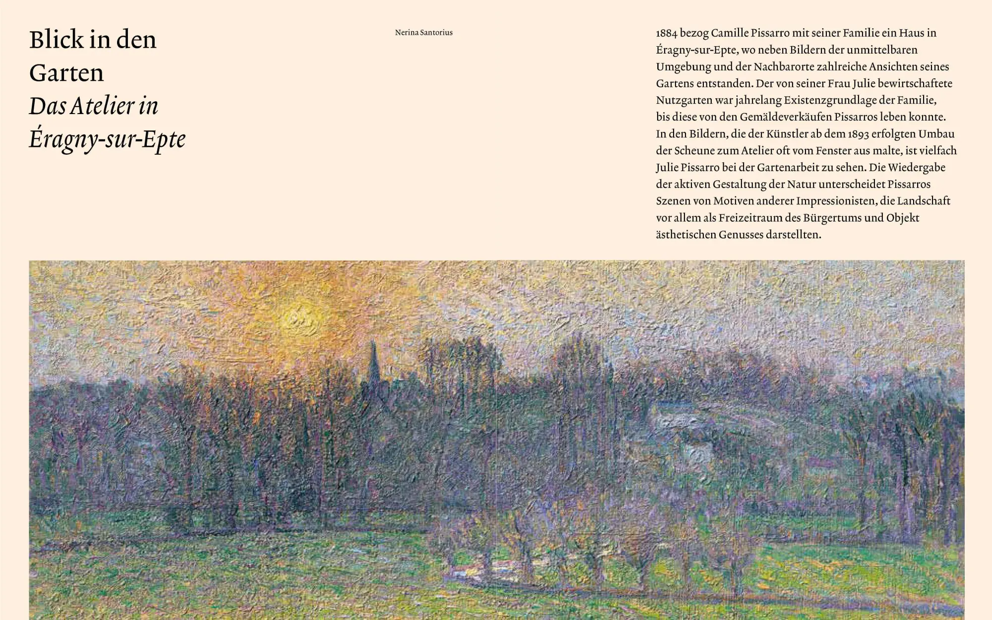 Bild: 9783791377889 | Mit offenem Blick. Der Impressionist Pissarro | Angelica Daneo (u. a.)