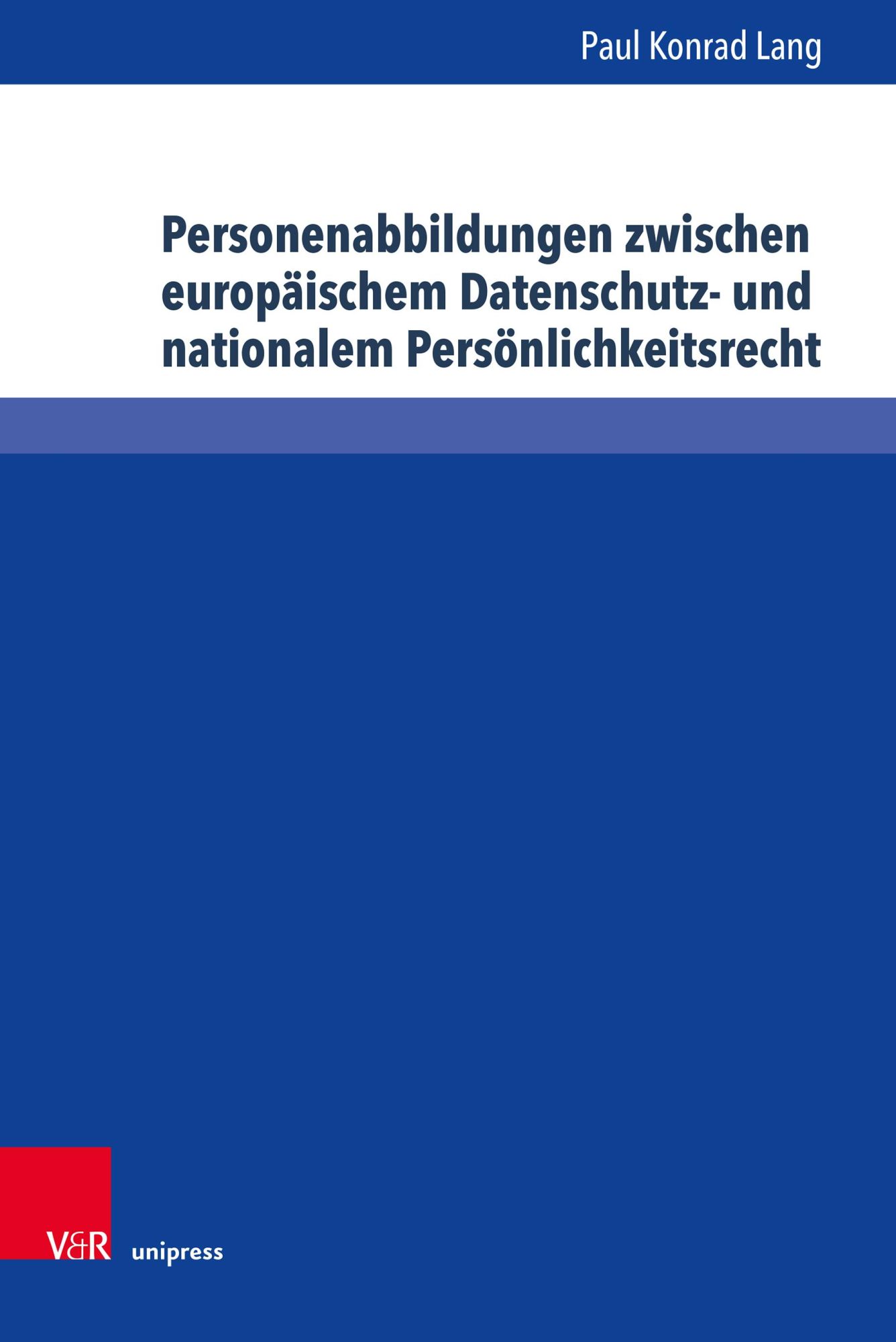 Cover: 9783847117889 | Personenabbildungen zwischen europäischem Datenschutz- und...