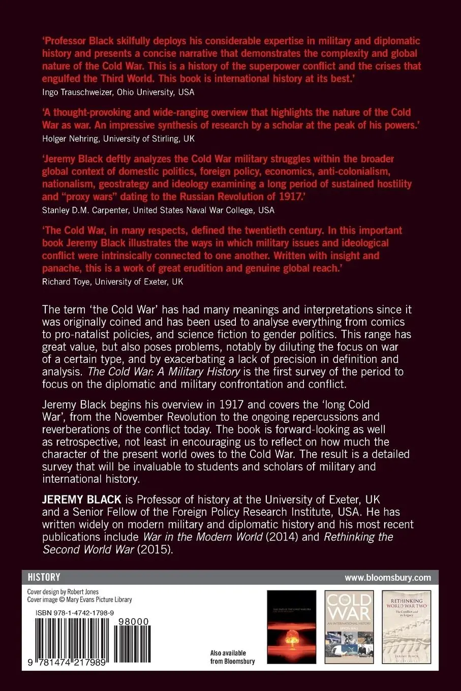 Rückseite: 9781474217989 | The Cold War | Jeremy Black | Taschenbuch | Kartoniert / Broschiert