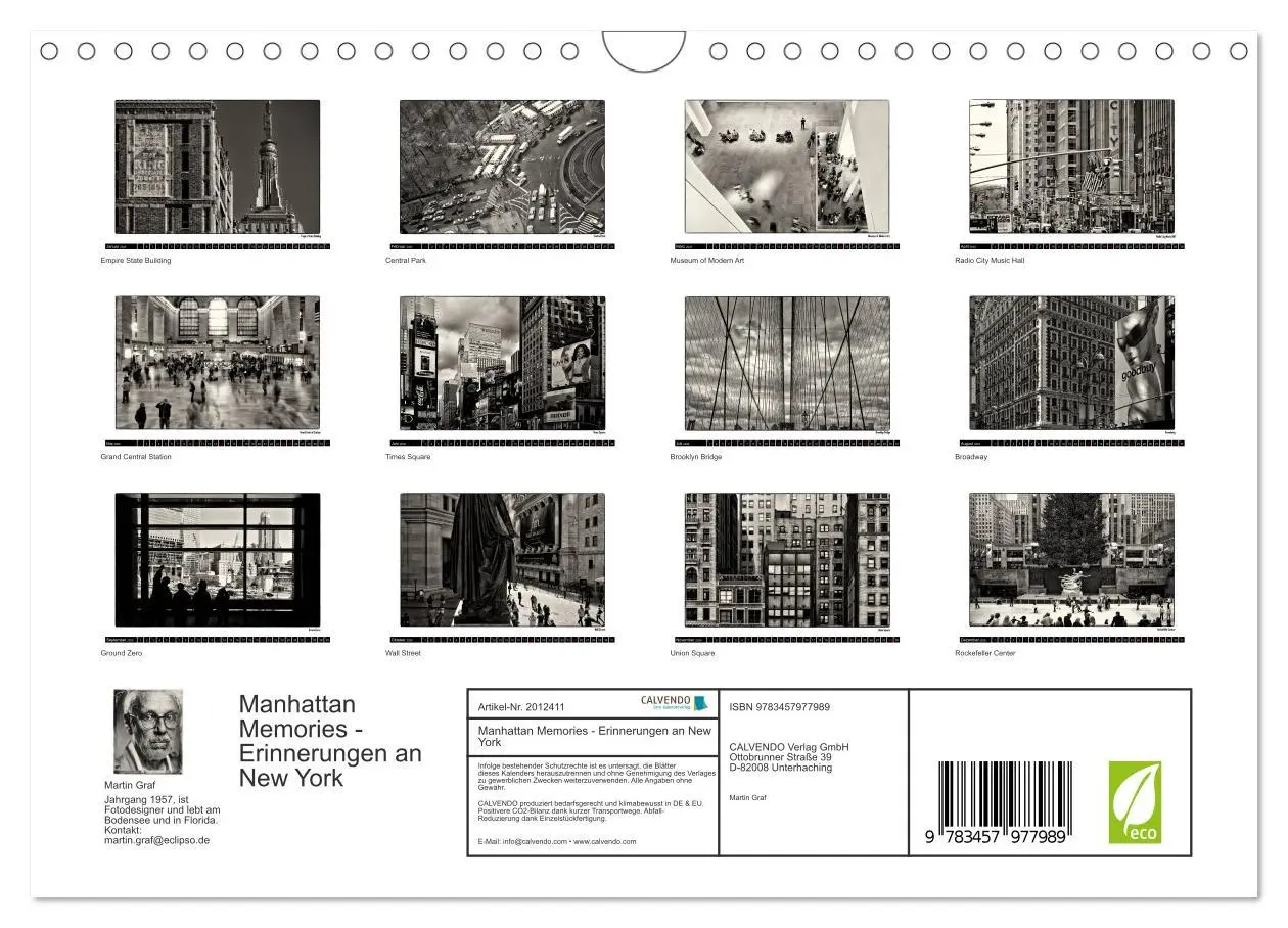 Bild: 9783457977989 | Manhattan Memories - Erinnerungen an New York (Wandkalender 2026...