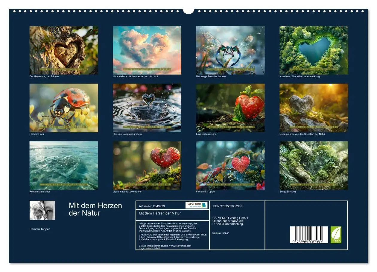 Bild: 9783569087989 | Mit dem Herzen der Natur (hochwertiger Premium Wandkalender 2027...