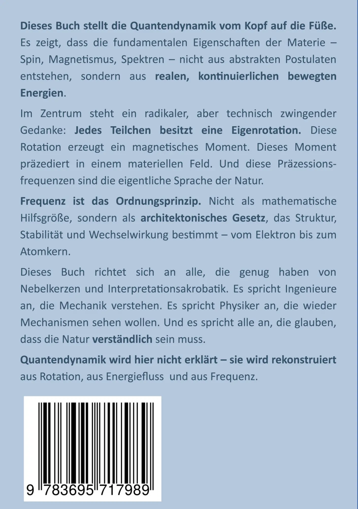 Rückseite: 9783695717989 | Quantendynamik | Eine Studie für Ingenieure | Mathias Hüfner | Buch