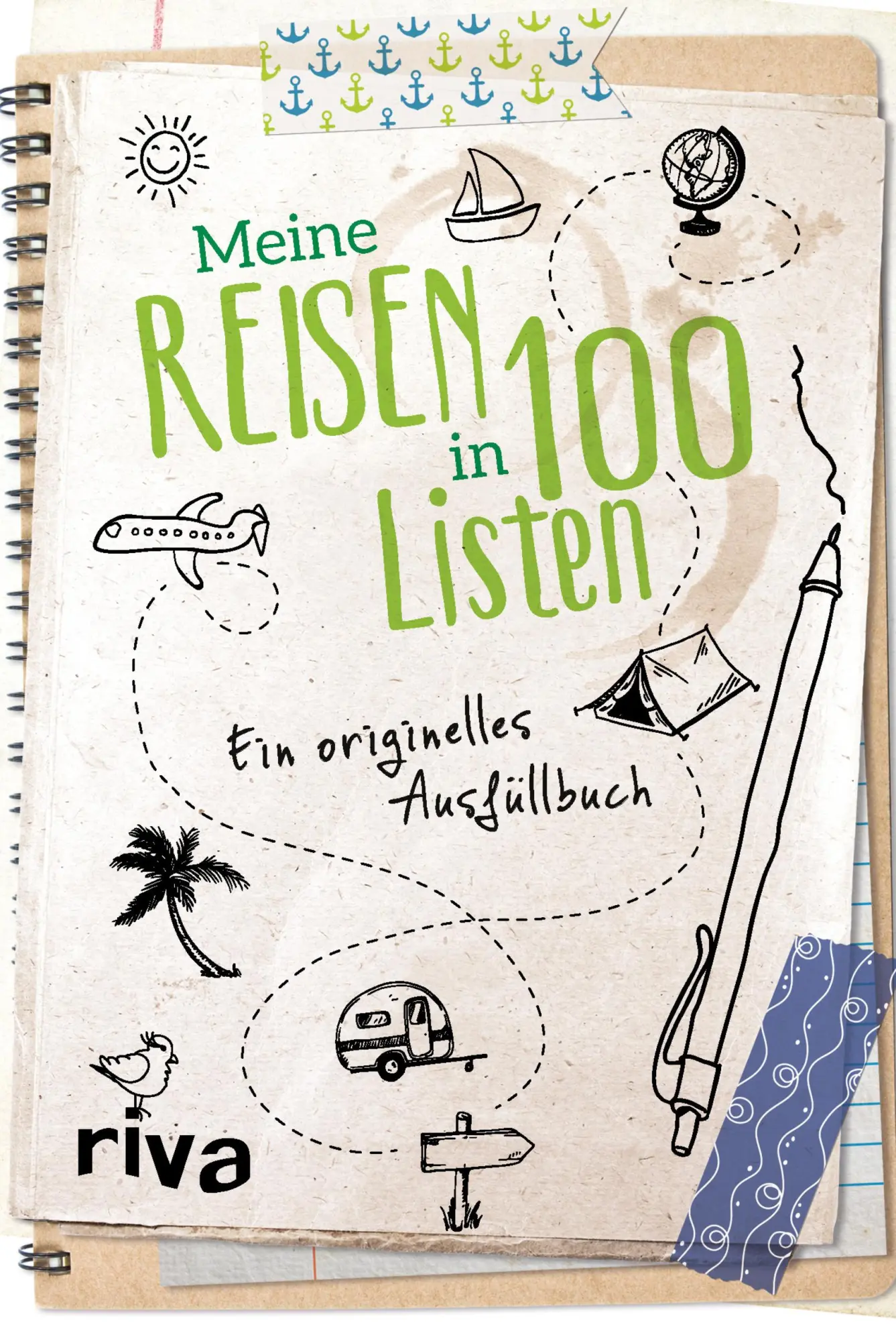 Cover: 9783742307989 | Meine Reisen in 100 Listen | Ein originelles Ausfüllbuch | riva Verlag