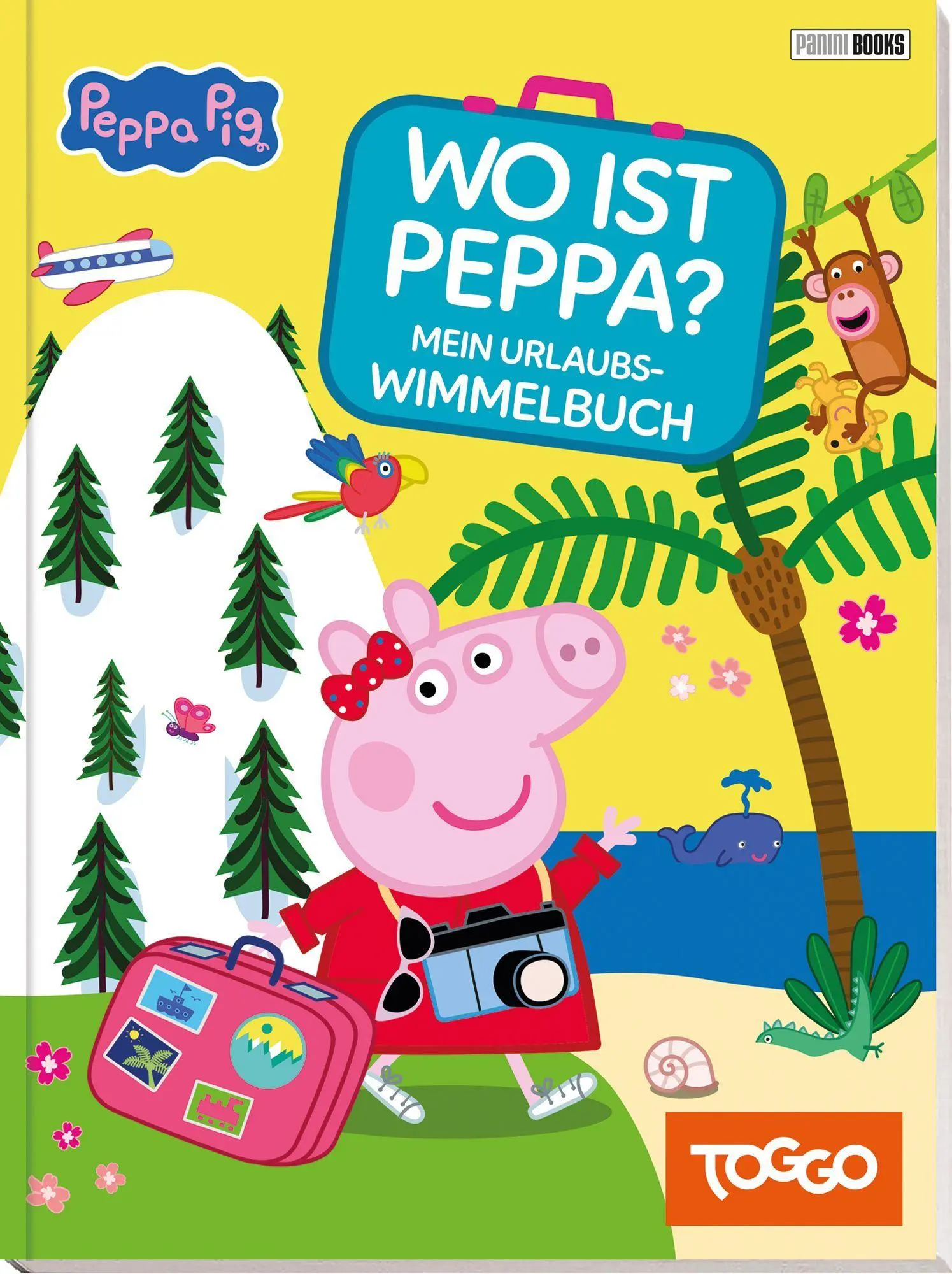 Cover: 9783833247989 | Peppa Pig: Wo ist Peppa? Mein Urlaubs-Wimmelbuch | Wimmelbuch | Panini