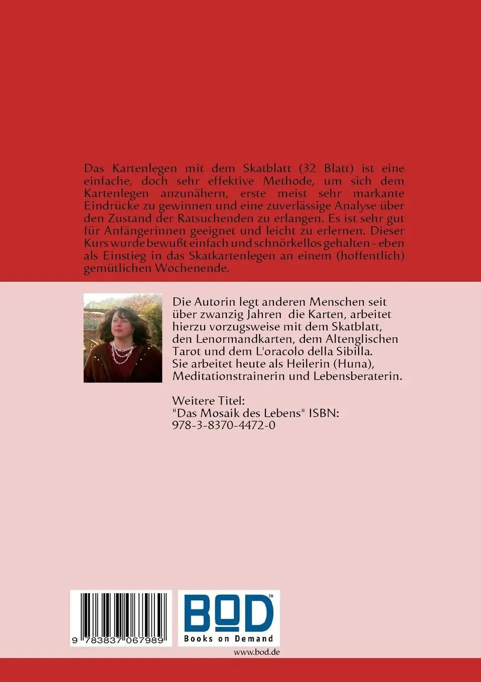 Rückseite: 9783837067989 | Zukunftsdeutung mit Skatkarten | Hildegard Khelfa | Taschenbuch | 2008