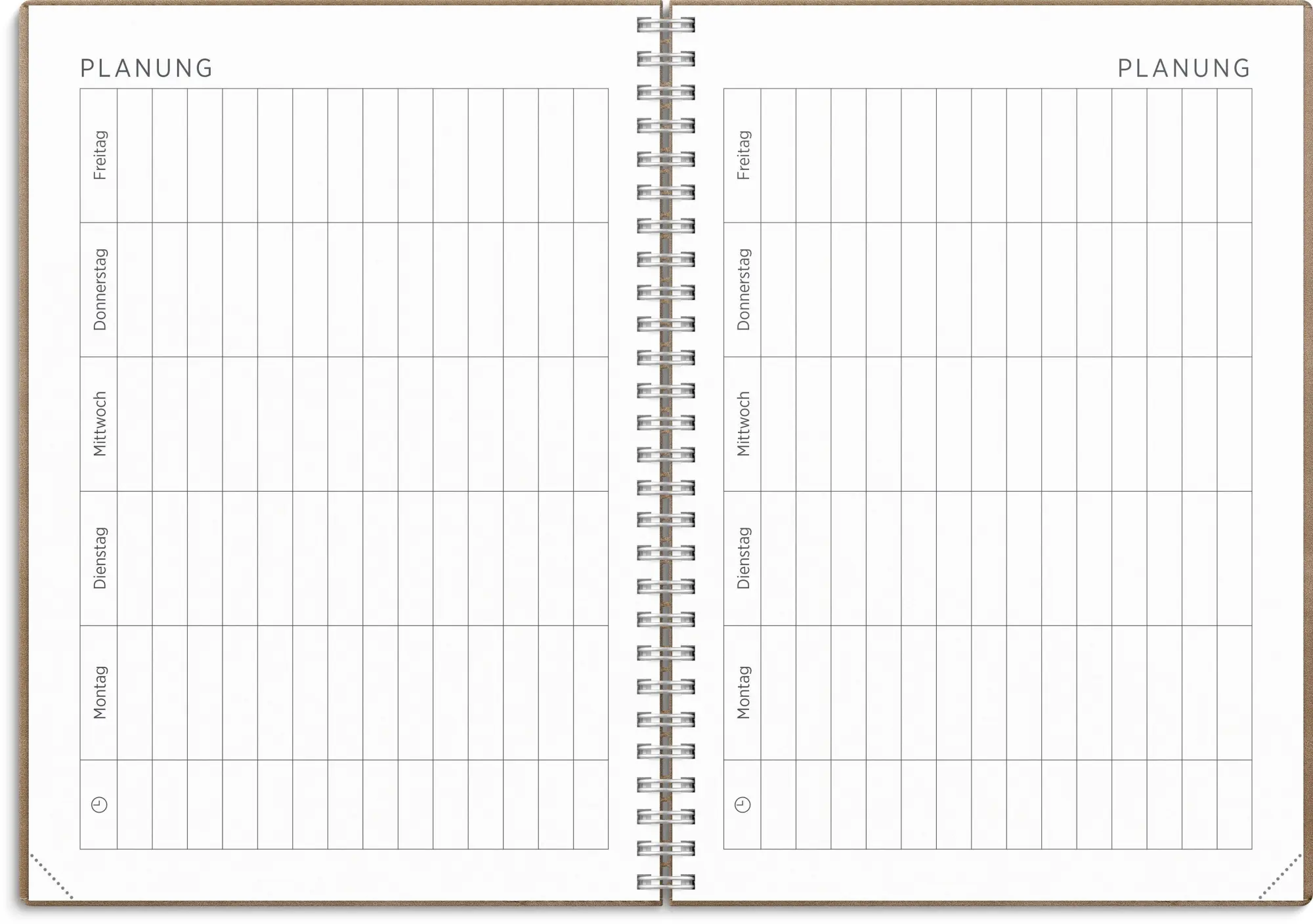 Bild: 7340188008089 | Kalender 26/27 Senator A5 Twist Braun | Schuljahresplaner 2026/2027