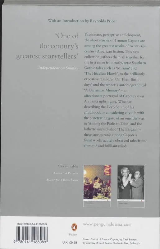 Rückseite: 9780141188089 | The Complete Stories | Truman Capote | Taschenbuch | 300 S. | Englisch
