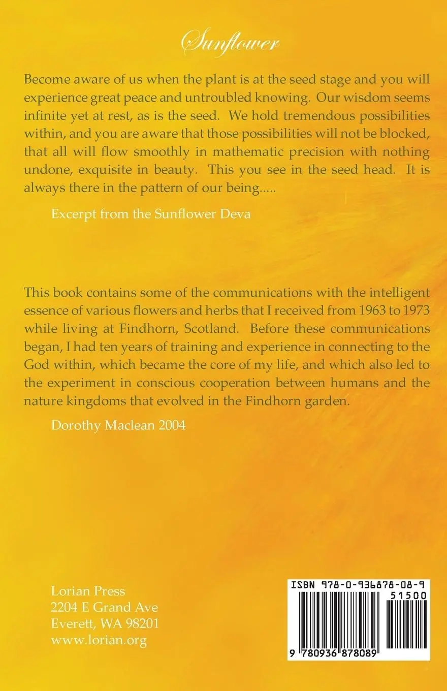 Rückseite: 9780936878089 | Seeds of Inspiration | Deva Flower Messages | Dorothy Maclean | Buch