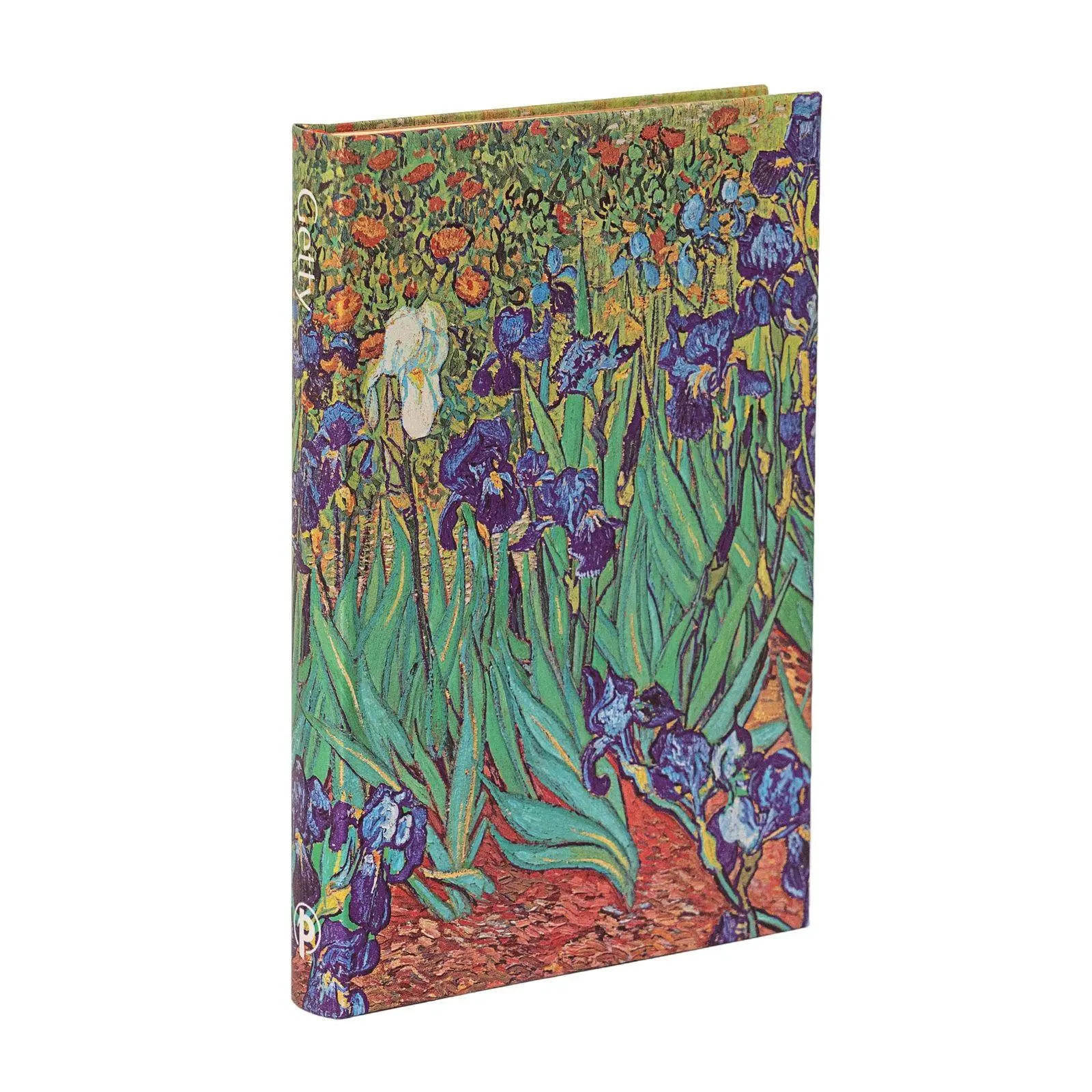 Cover: 9781439798089 | Van Gogh's Irises Mini Lined Hardback Journal (Elastic Band Closure)