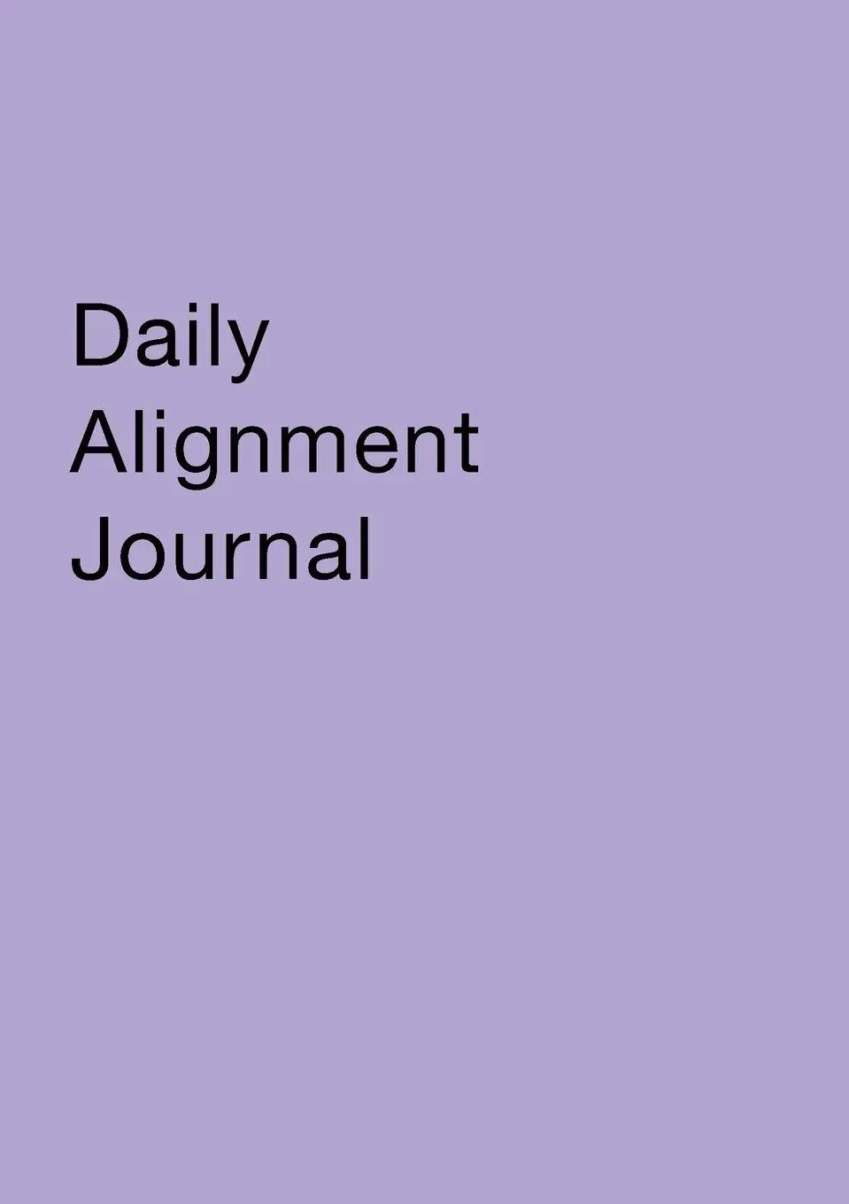 Cover: 9781948728089 | Daily Alignment Journal | Rachel Archelaus | Taschenbuch | Englisch