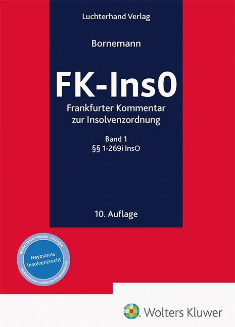 Cover: 9783472098089 | FK-InsO - Frankfurter Kommentar zur Insolvenzordnung, Band 1 | Buch